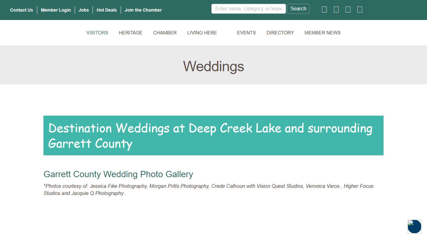 Weddings - Garrett County Chamber of Commerce